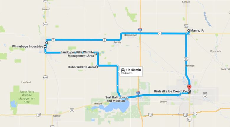 distance from mason city iowa to airport